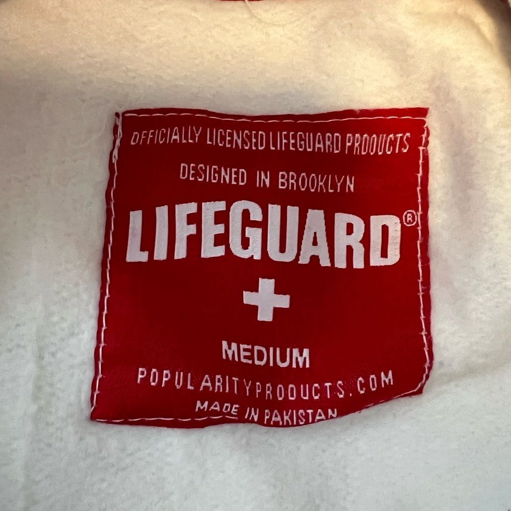 LifeGuard‎ St. Pete's Beach, FL Womens Medium White Cotton Long Sleeve Hoodie - Picture 3 of 4